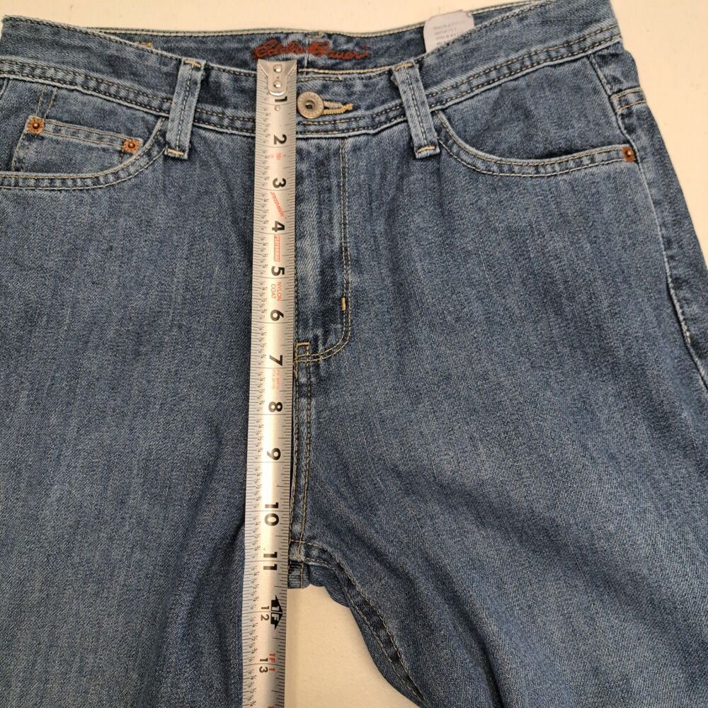 Eddie Bauer Women's Size 4 100% Cotton Blue Capri Jeans - Picture 8 of 9